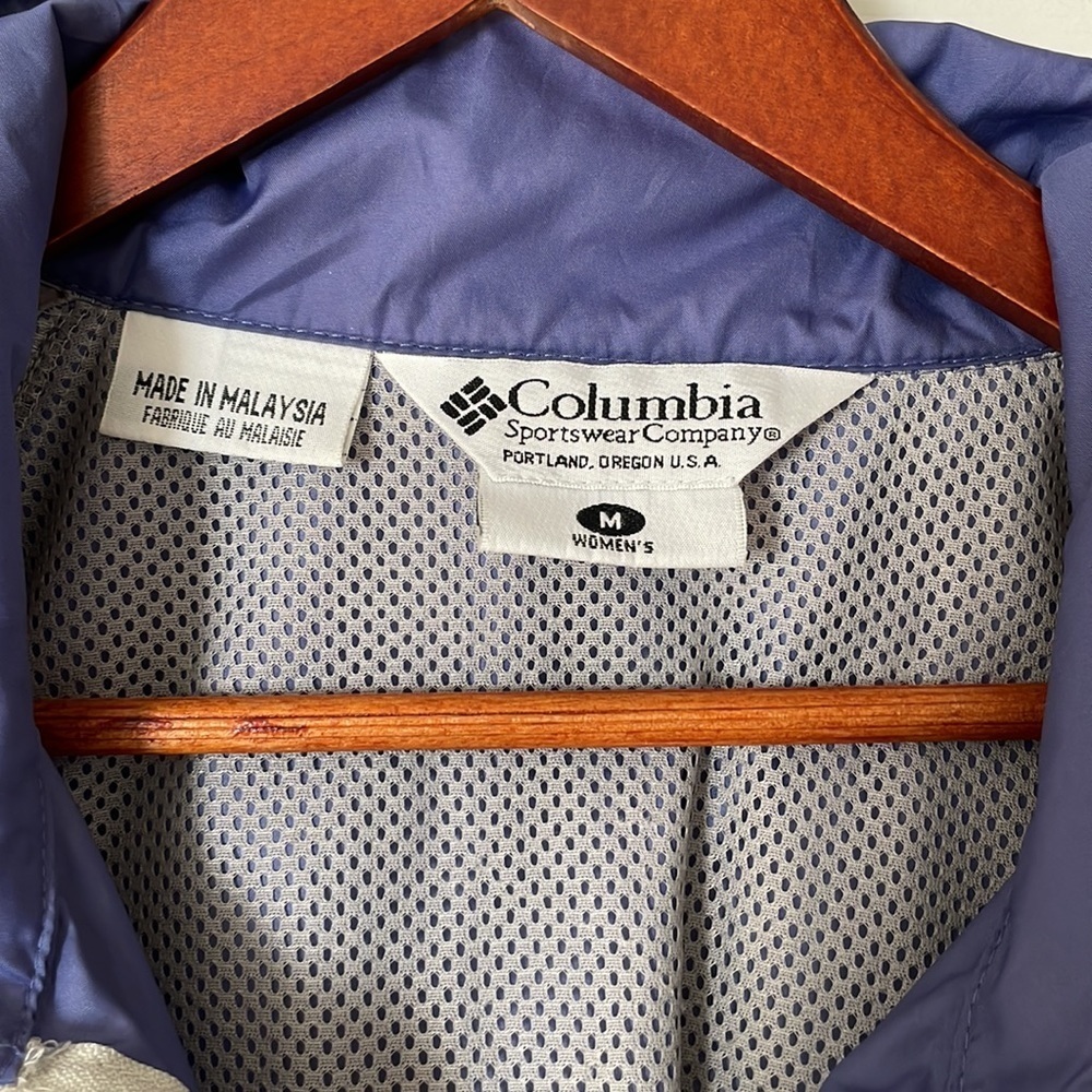 Columbia Women Windbreaker Jacket Lightweight Water Resistant Size Medium - Picture 5 of 10
